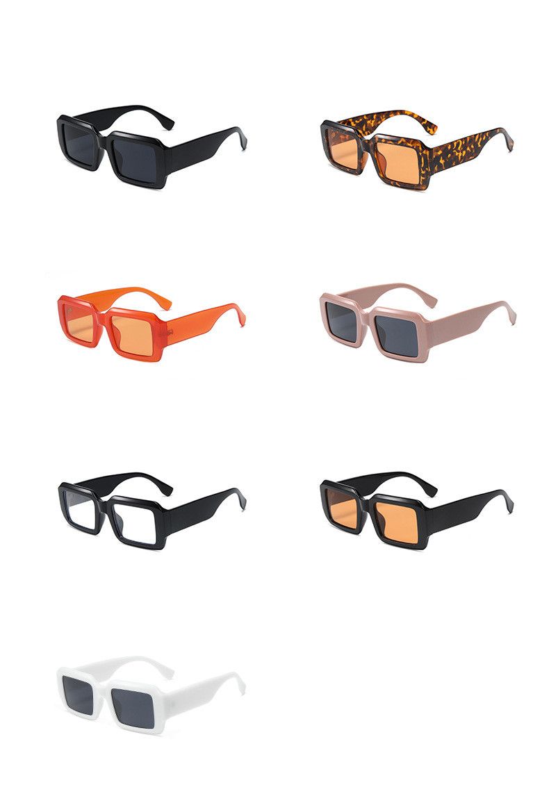 Nouveautés Combt Vintage Rectangle Mode Carré Couleur Bonbon Lunettes de Vue tendance ige Rétro Femmes Marque Design UV400 Lunettes de Soleil_voghion.com