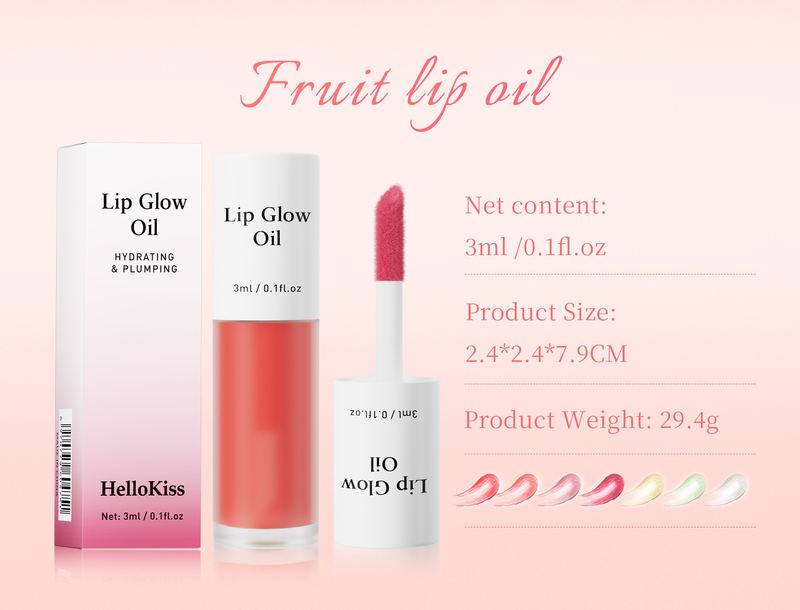 Le gloss aromatisé aux fruits Hellokiss hydrate et répare le fond de teint, ce qui en fait une huile à lèvres transparente_voghion.com