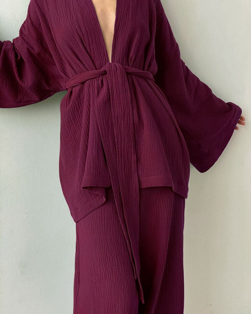 Damesbroekpak in effen kleur_voghion.com
