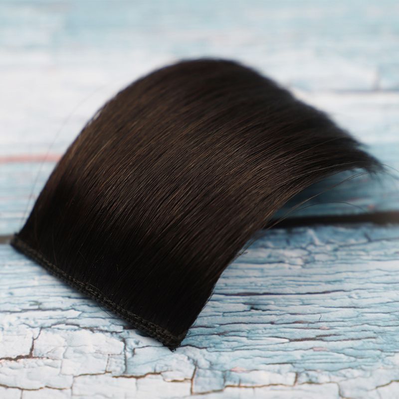 Perückenteil-Haarpolster verlängert die Perücke, um das Haarvolumen zu erhöhen. Integriertes natürliches nahtloses Chemiefaserpolster oben am Schädel_voghion.com