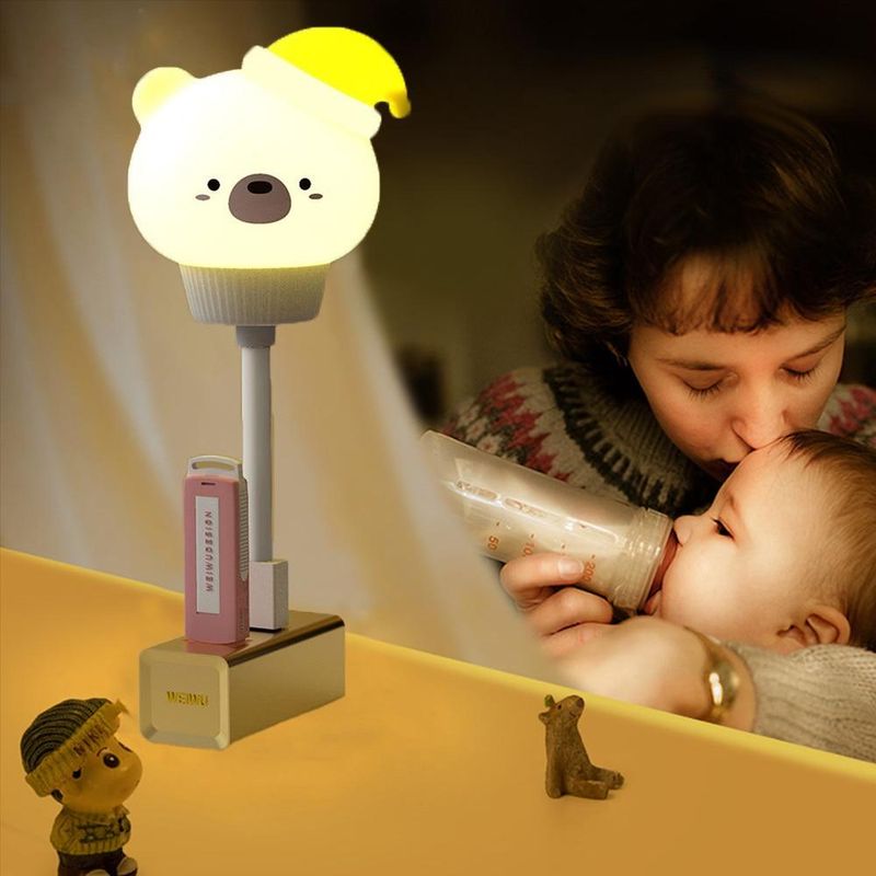 1PC LED Chlidren USB Nachtlicht Niedliche Cartoon Nacht Lampe Bär Fernbedienung für Baby Kid Schlafzimmer Dekor Nacht lampe Weihnachtsgeschenk_voghion.com