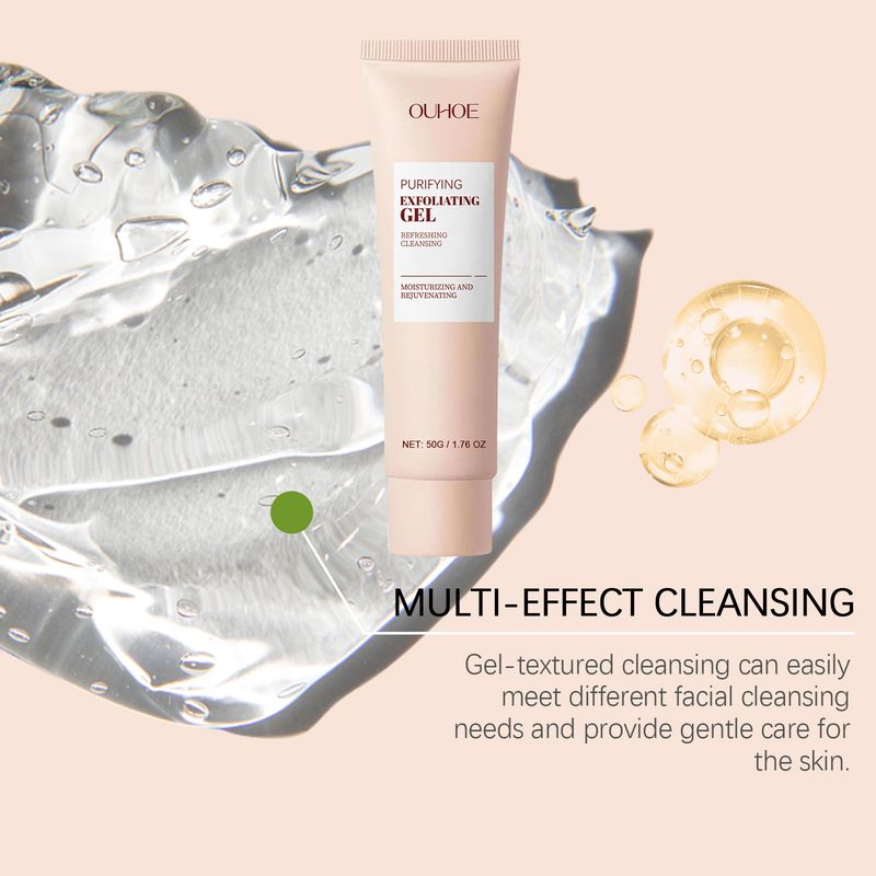 Το τζελ απολέπισης OUHOE είναι αναζωογονητικό, απαλό, καθαρίζει την επιδερμίδα με λεπτή ενυδάτωση, έλεγχο της λιπαρότητας και περιποίηση προσώπου._voghion.com