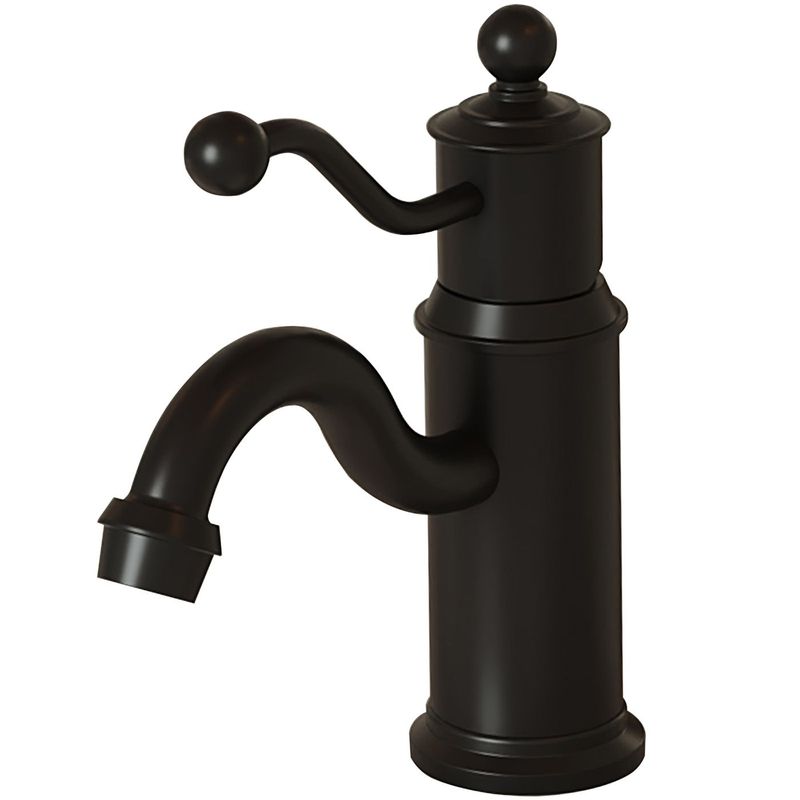 Single Hole Single-Handle Bathroom Faucet Vanity Sink Basin Mixer Tap Antique In Matte Black_voghion.com