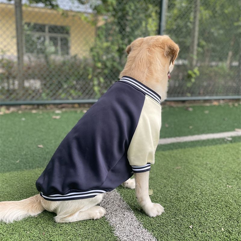 Baseballjacke Haustierkleidung für mittelgroße und große Hunde Golden Retriever Labrador Hundekleidung Herbst Winter Dicker Stil_voghion.com