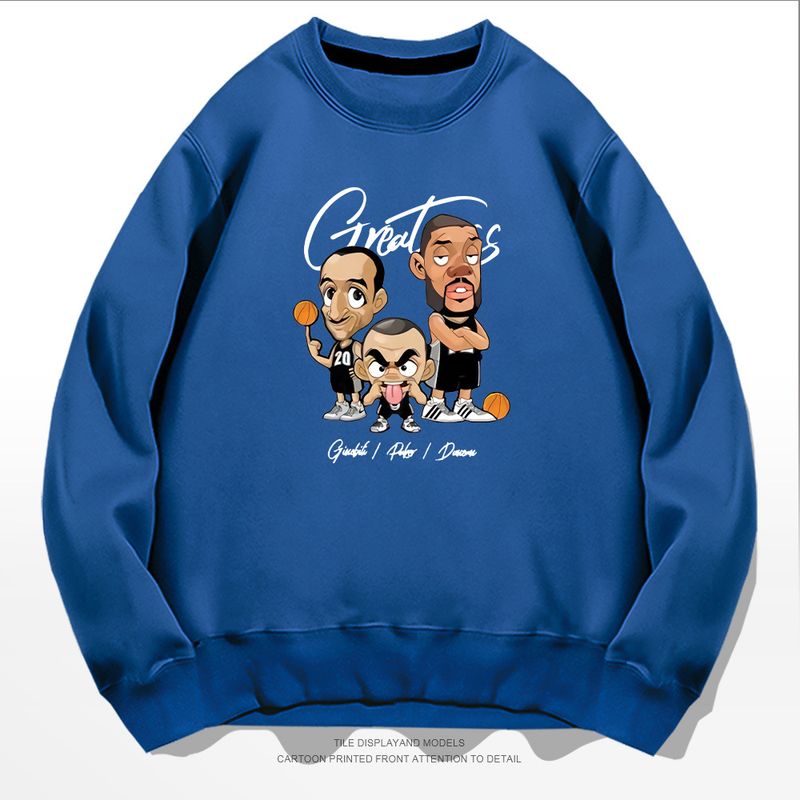 Bulls Ginobili Park Felpa con cappuccio girocollo da uomo Giacca da basket casual con spalle larghe alla moda_voghion.com