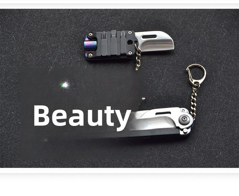 Multifunktionales Mini-Klappmesser aus Edelstahl mit Bits, Militär-Tag-Messer für den Außenbereich, EDC-Werkzeug_voghion.com