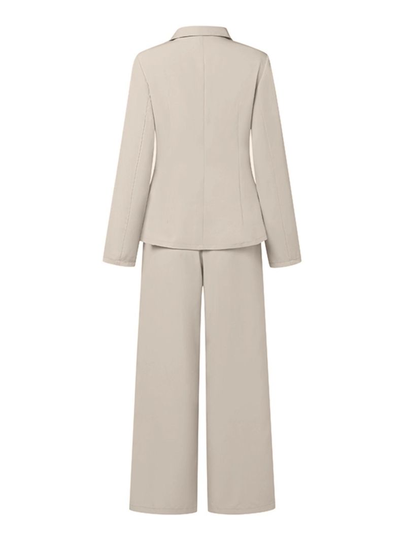 Women's Clothing Autumn And Winter New Solid Color Temperament Lace Suit Fashion Suit For Women_voghion.com