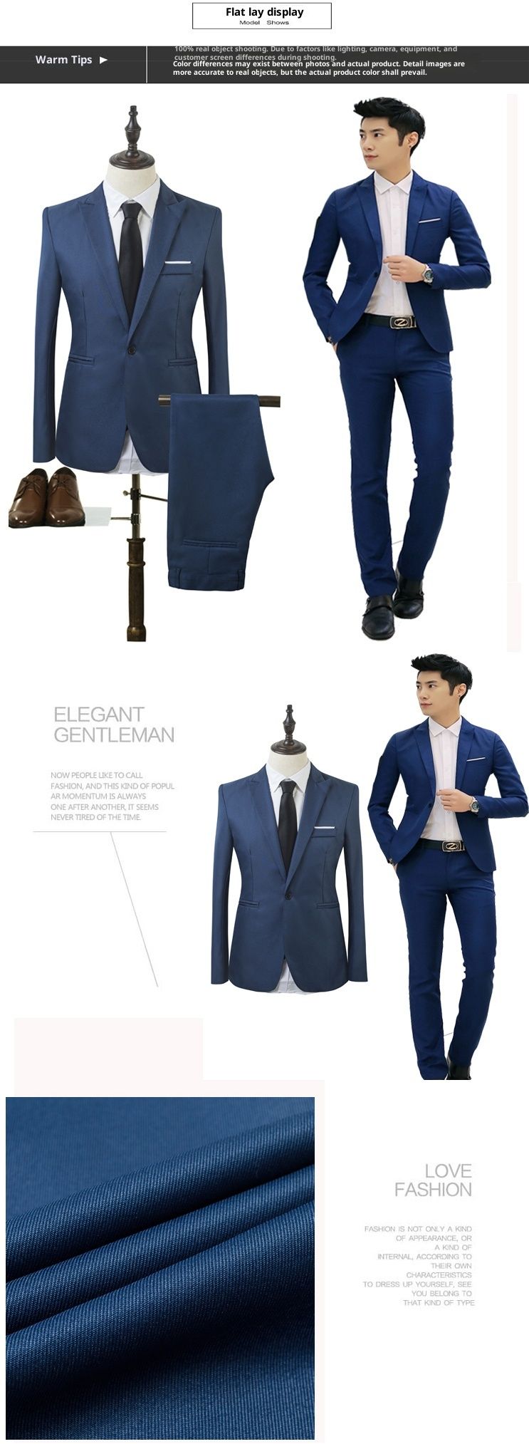 boy 2022 Spring And Autumn Men's Set Korean Version Slim Fit Youth Jacket Fashion Groomsman Suit Wholesale_voghion.com