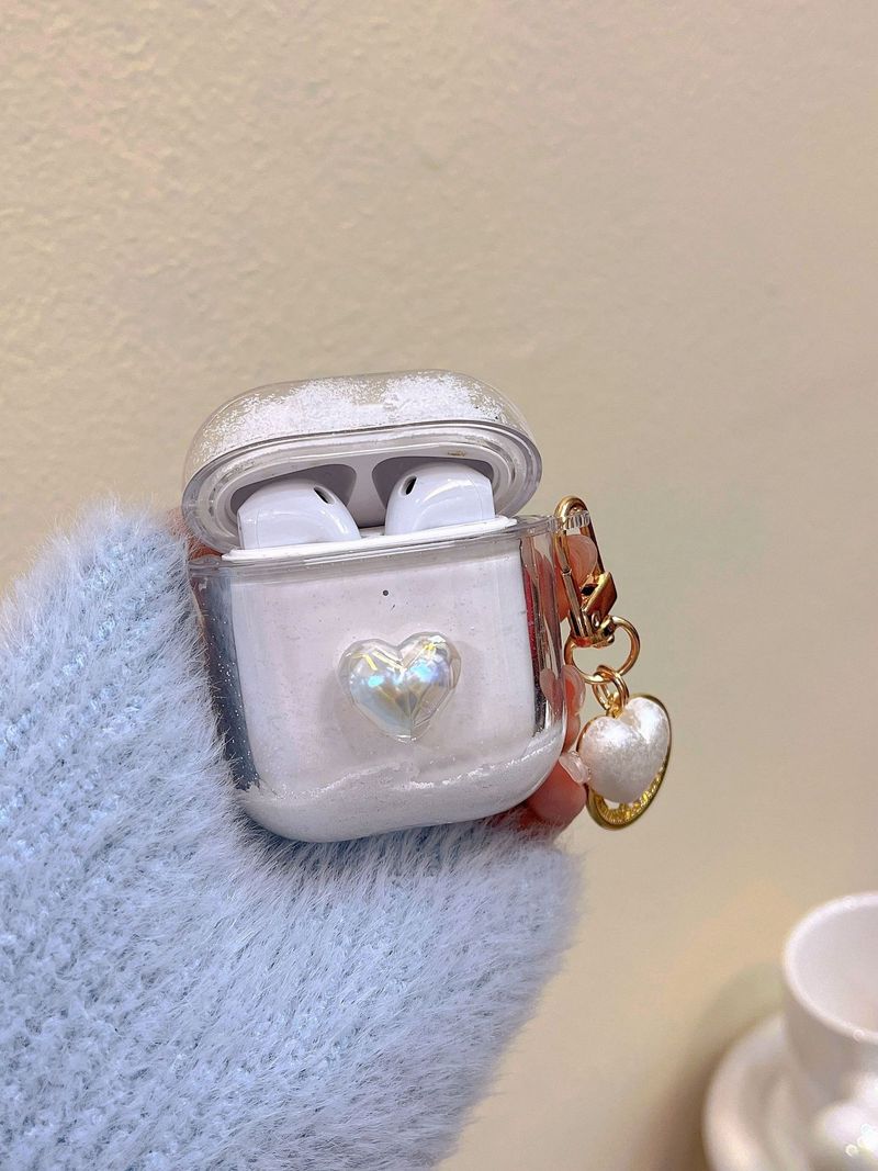 Three-dimensional laser love for Airpods 3 protective case niche Pro2 Bluetooth 1/2 generation earphone case quicksand_voghion.com