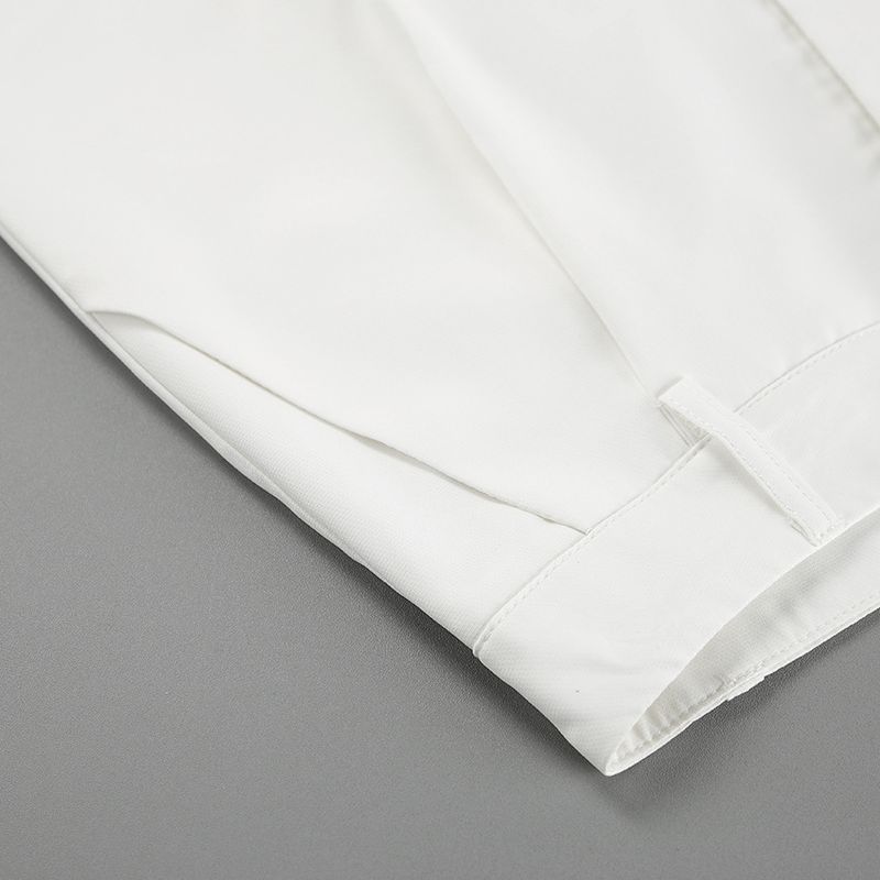 Frauen Kleidung weiß V-ausschnitt ärmellose weste hosen high-end-anzug_voghion.com