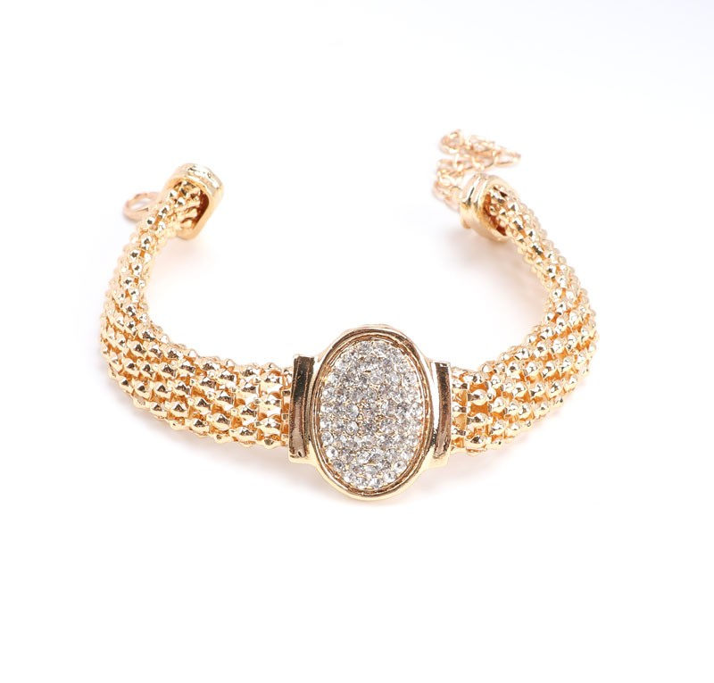 Women Classic Crystal Wedding Party Jewelry Accessories Necklace Earrings Bracelet Ring Prom Jewelry Sets_voghion.com