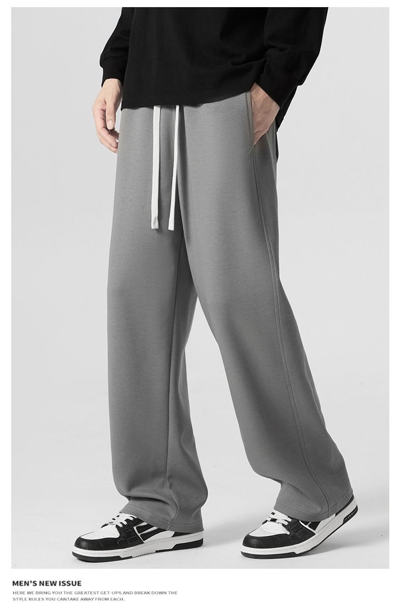 Men's Fleece-Lined Jogger Pants – Winter Thermal Relaxed Fit With Micro-Stretch (S-4XL, Grey/Black/Khaki)_voghion.com