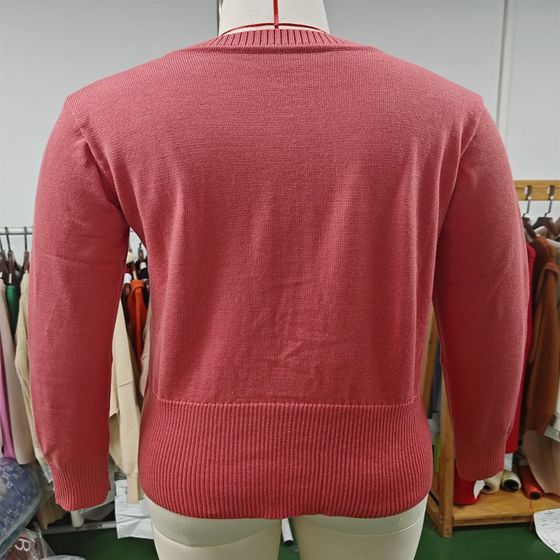 Women's Flattering Waist-Cinching Cardigan Sweater - Lightweight Long Sleeve Knit Top With Round Neck & Button Front_voghion.com