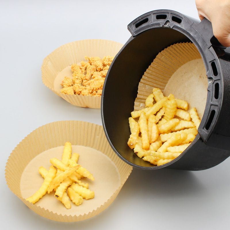 Airfryer Spezialpapierfach Ölabsorbierendes Papier Backen Silikonöl Papierpolster Papierfach Lebensmittelqualität Ölbeständiger Ofen Lebensmittel Spezial_voghion.com