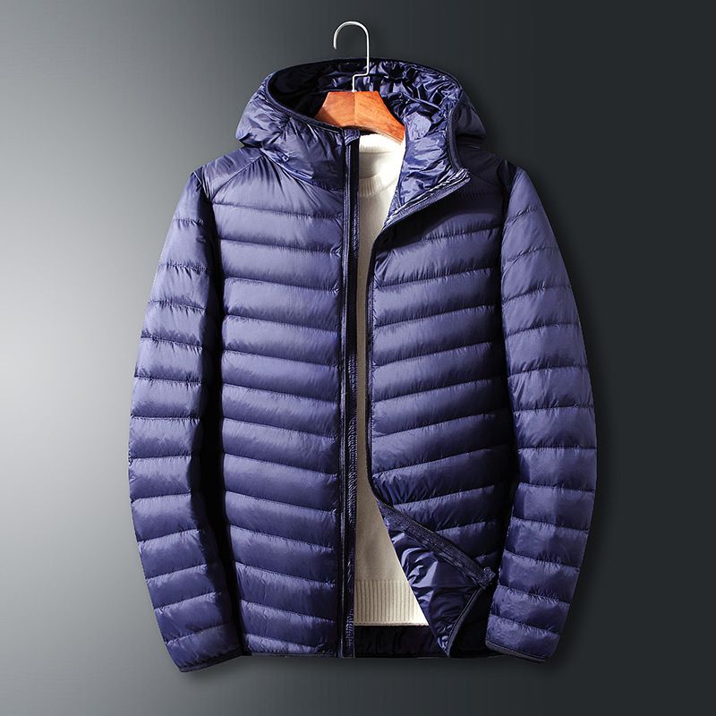 Men's lightweight large size short Trendy thin sports casual men's down jacket_voghion.com