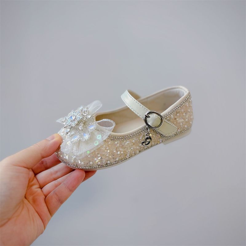 2025 Herbst Neue Kinderschuhe für Mädchen, elegante glänzende Prinzessinnenschuhe, modische und vielseitige Mädchenmode im koreanischen Stil_voghion.com