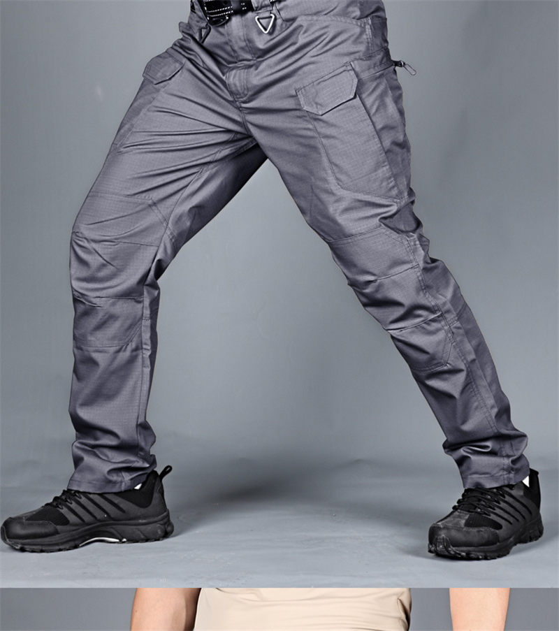 Plus Size 6XL Cargo Pants Men Multi Pocket Outdoor Tactical Sweatpants Military Army Waterproof Quick Dry Elastic Hiking_voghion.com