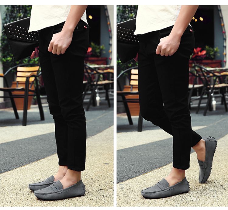 38-50 Casual Fashion Genuine Leather Loafers Moccasins Slip On Men Flats Male Driving Shoes_voghion.com