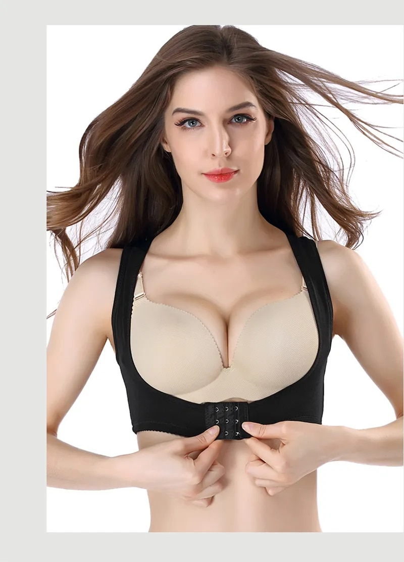 Invisible Body Shaper Korsett Kvinnor Bröstkorrektor Bälte Rygg Axelstöd Brace Hållningskorrigering för hälsa_voghion.com