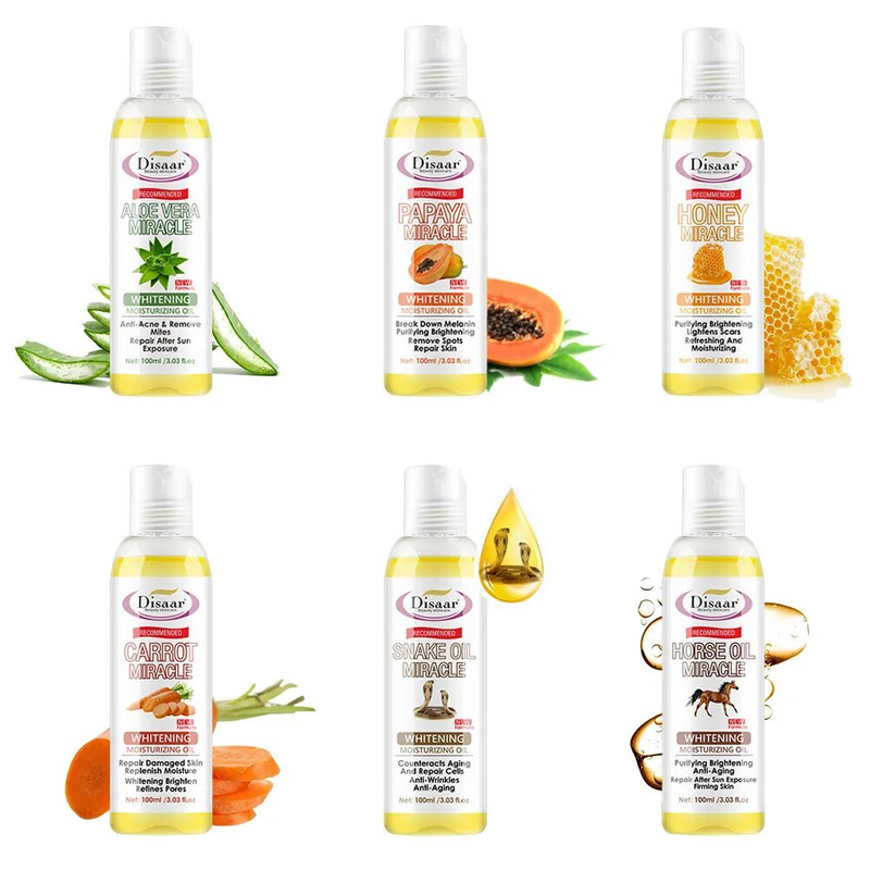 100 ml reine natürliche pflanzliche ätherische Öle, Aloe VC, Avocado, Honig, Schlange, Argan, Olive, Karotte, Pferdeöl, Massageöl, aufhellende Hautpflege_voghion.com