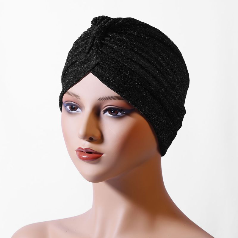 Golden Silk-Polyester Turban Hat – Middle Eastern Style Sports Headwear (Breathable & Lightweight For Active Women)_voghion.com