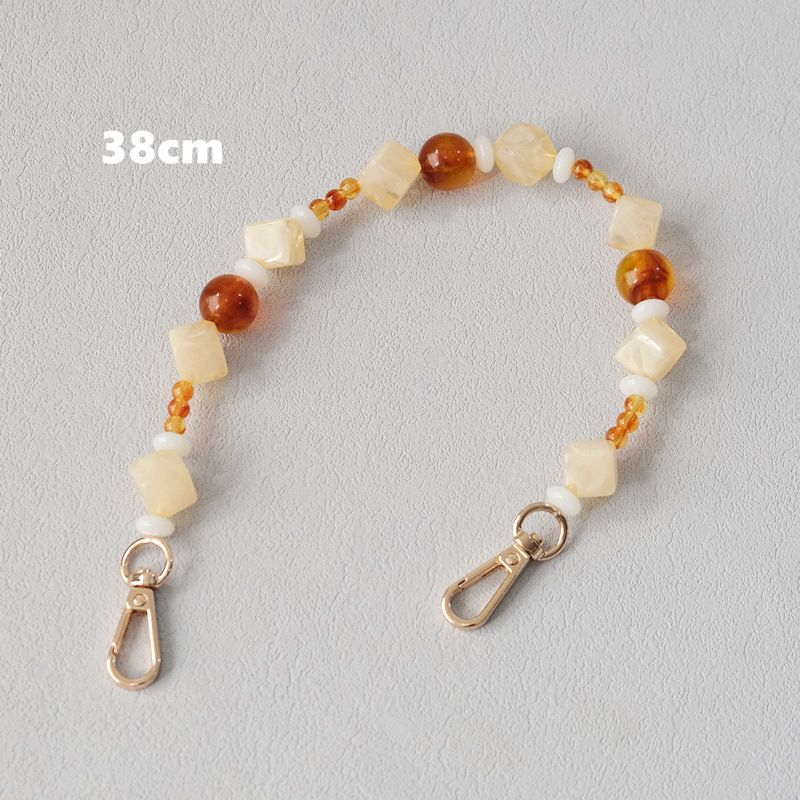Gioielli in acrilico, moda, braccialetti con perline, accessori, tracolla per telefono, tracolla in resina, catena per borsa_voghion.com