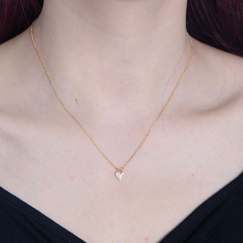 Collana con ciondolo a forma di cuore in argento sterling 925 con zirconi, catena a croce minimalista e leggera per donna, elegante collana a strati_voghion.com