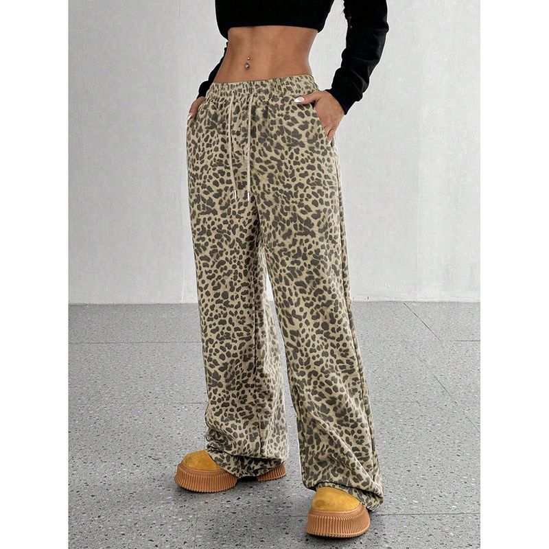 Women's Clothing New High Waist Wide Leg Pants Loose Slim Hot Girls Mopping Casual Pants_voghion.com