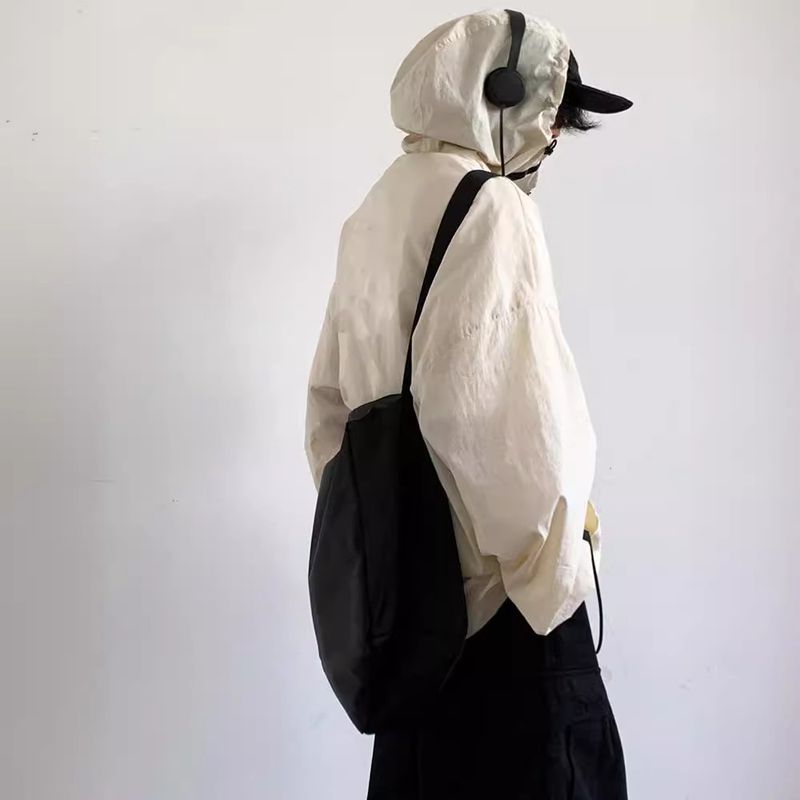 Jacke für Herren, Sommer, trendig, locker, leicht, atmungsaktiv, mit Kapuze, Sonnenschutz für Outdoor-Angeln_voghion.com