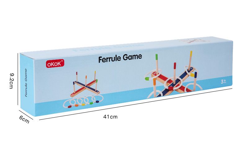 Kinder Outdoor Ringwurf Ringwurfspiel Übung Hand-Auge-Koordination Eltern-Kind-Interaktion Puzzle Holzspielzeug_voghion.com