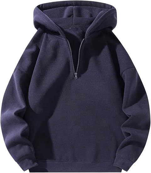 Modischer, lockerer Sport-Hoodie mit Reißverschluss und Kapuze, für Männer und Frauen_voghion.com