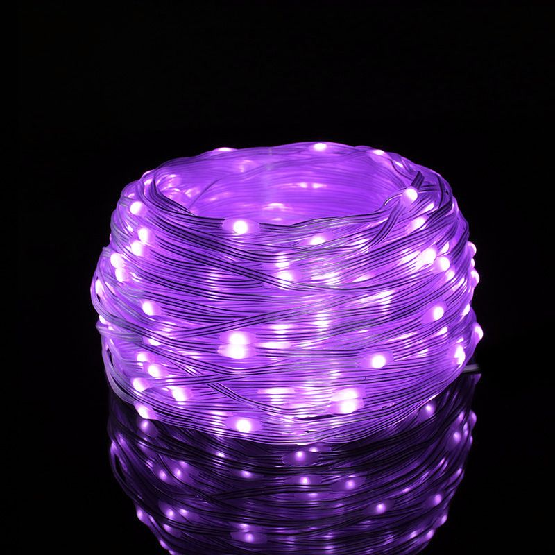 Luzes de LED para exterior - Cordão de luzes solares à prova d'água com controle remoto, 8 modos de iluminação, fio flexível para jardim, pátio e decoração de Natal_voghion.com