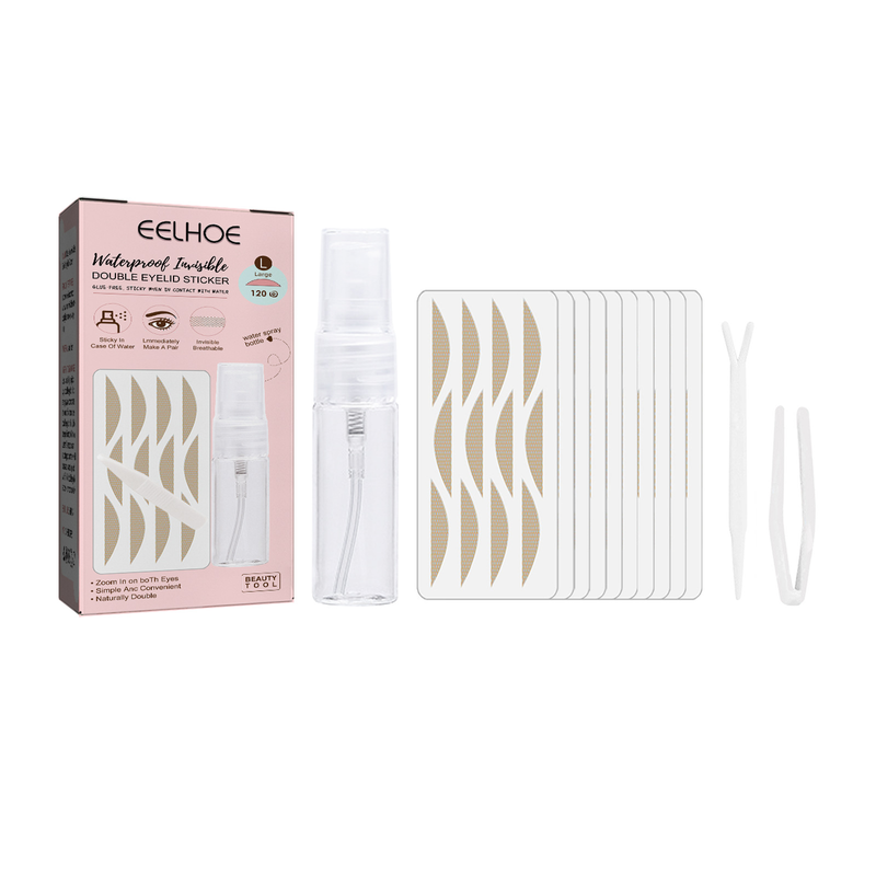 EELHOE with Natural Traceless Inner Blister Eye Non adhesive Lace Double eyelid Patch_voghion.com