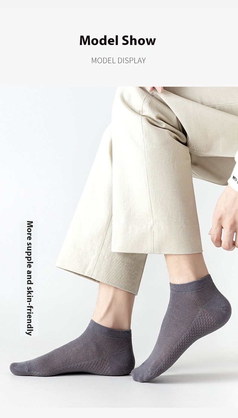 Short socks summer thin section of anti-odor summer sweat breathable spring and fall models boys sports versatile_voghion.com