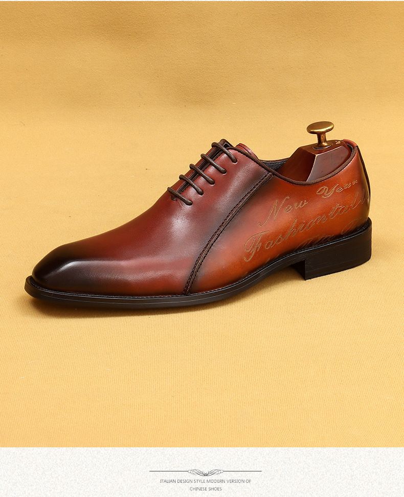 Business Oxford Schuhe Britische Spitzschuh Herrenschuhe Schnürschuhe Herren Lederschuhe Handgefertigte Schuhe Büroschuhe Herren_voghion.com