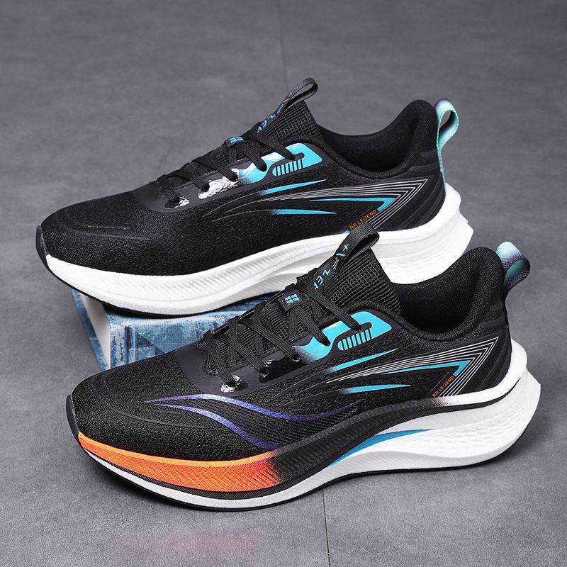 Plus Size Fashion Casual Sports Couple Style Popcorn Carbon Plate Autumn New Breathable Non-Slip Racing Running Shoes_voghion.com