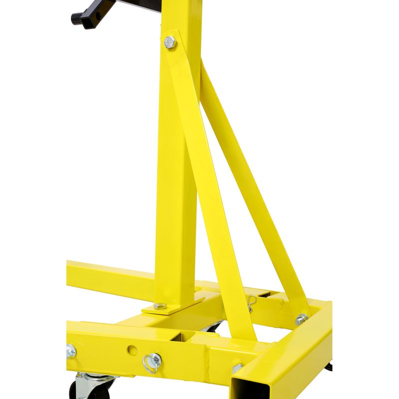 Folding Engine Stand 2000 LBS Capacity Motor Hoist 360 Degree Adjustable Mounting Head Dolly Mover Auto Repair Rebuild Jack_voghion.com