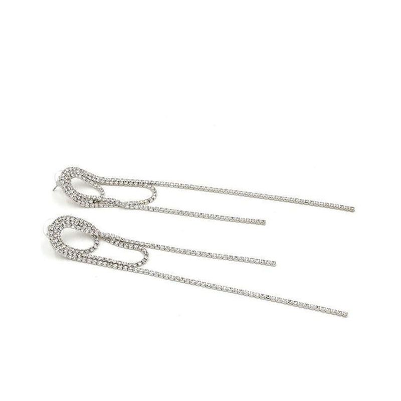 Fashion New Long Fringed Earrings, European And American Multi-layer Geometric Stud Earrings Temperament Earrings Women's Earrings_voghion.com