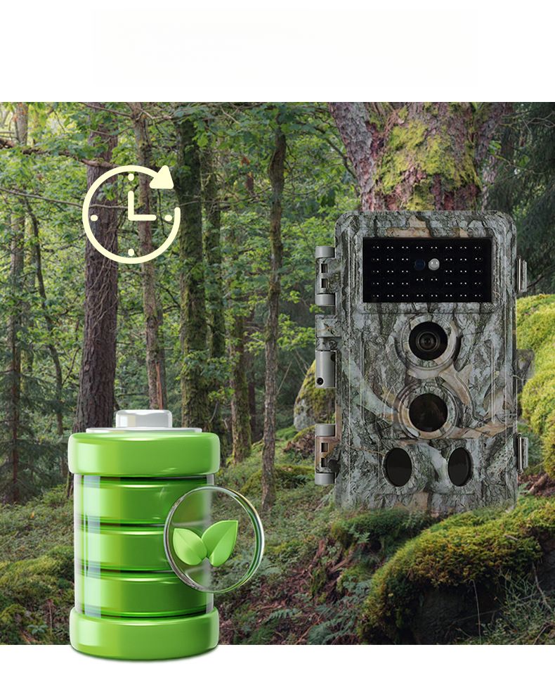 Telecamera impermeabile IP66 con visione notturna a infrarossi per monitoraggio animali da esterno con sensore da 64 MP_voghion.com