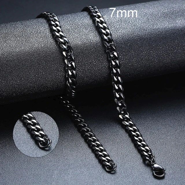 Kettingen Punk Roestvrijstalen Ketting Voor Mannen Vrouwen Gouden Ketting_voghion.com