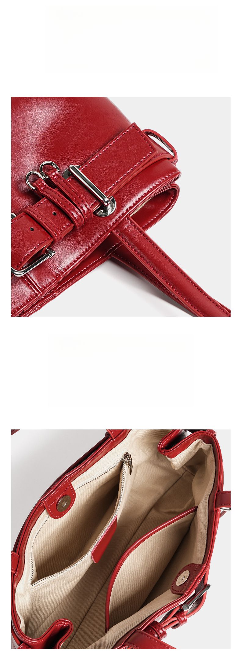 Südkorea Nischendesign 2025 Neue Unterarmtasche Cool Belt Lock Rindsleder Große Kapazität Handtasche Mode Vielseitig Freizeit Personalisiert_voghion.com