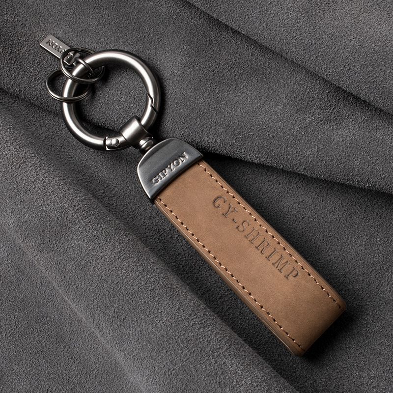 VOOTHOST Portachiavi in pelle nabuk per uomo e donna, portachiavi retrò vintage personalizzato, regalo VB219_voghion.com