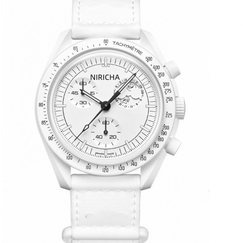 New light luxury men's plastic case quartz 6 hands full function second run watch_voghion.com