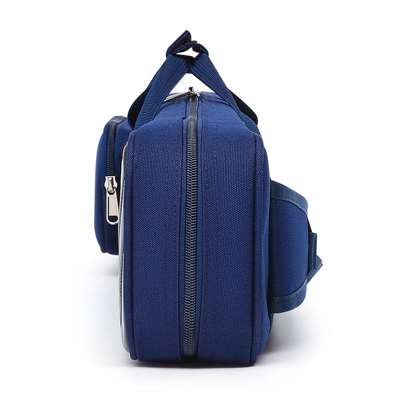 High-Quality Snooker Cue Case For 3/4 & 1/2 Cues - Durable Oxford Fabric With Polyester Lining - Travel-Friendly & Compact Storage - Black & Blue_voghion.com