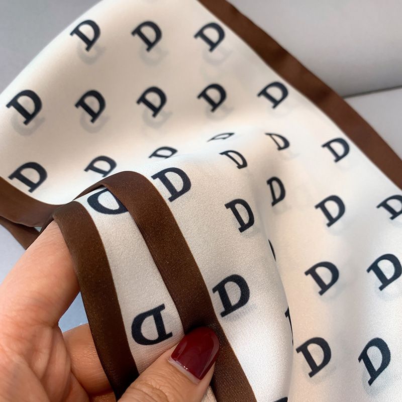 Spring Autumn New Letter Thin and Narrow Small Women's Headband Decorative Scarf Long Bar Tie Bag Belt_voghion.com