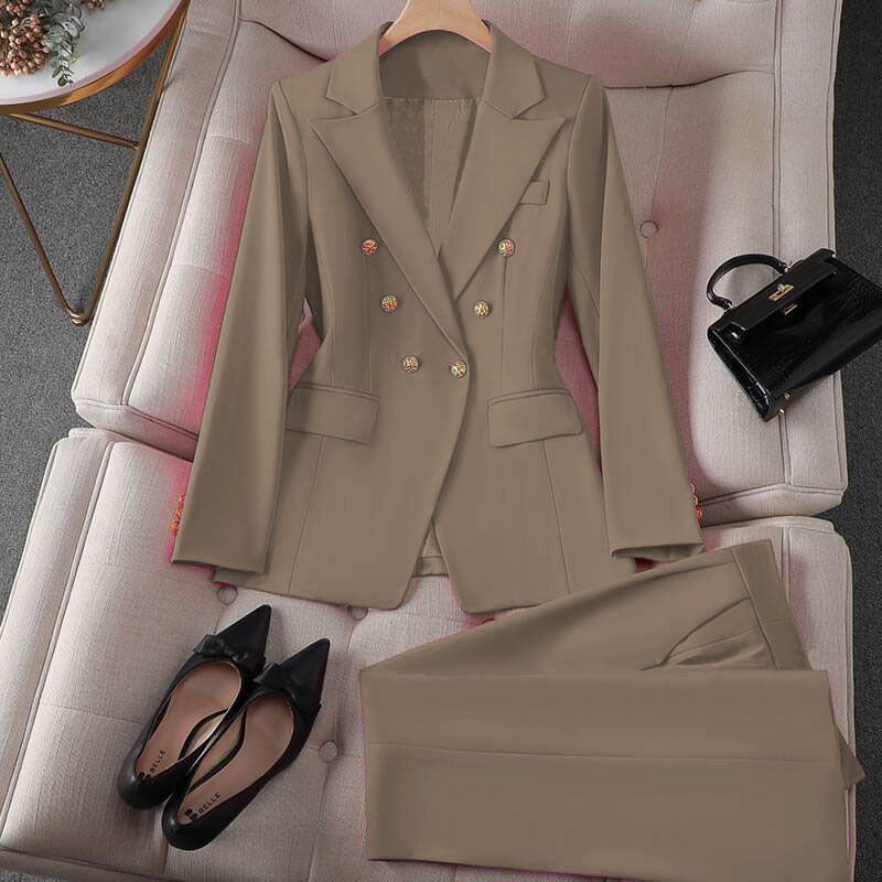 Women's Clothing Spring Red Suit Jacket Women's New Professional Temperament Commuter Small Fashion Suit Set_voghion.com