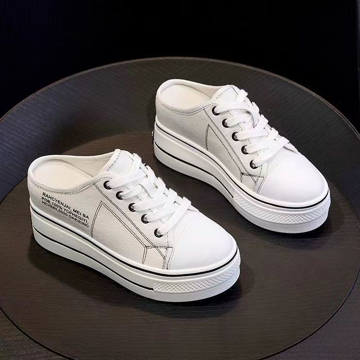 Indoor Women's Spring And Autumn Casual Waterproof Platform, Thick Soled Student Sneakers, Breathable Mesh Sports Shoes,_voghion.com