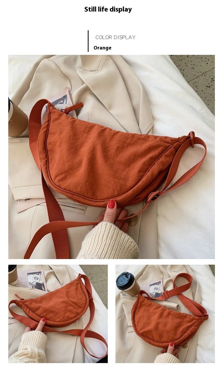 Borse a tracolla casual in nylon Hobos per donna, borse a tracolla firmate, grande capacità, borsa da viaggio per signora, borse da donna_voghion.com