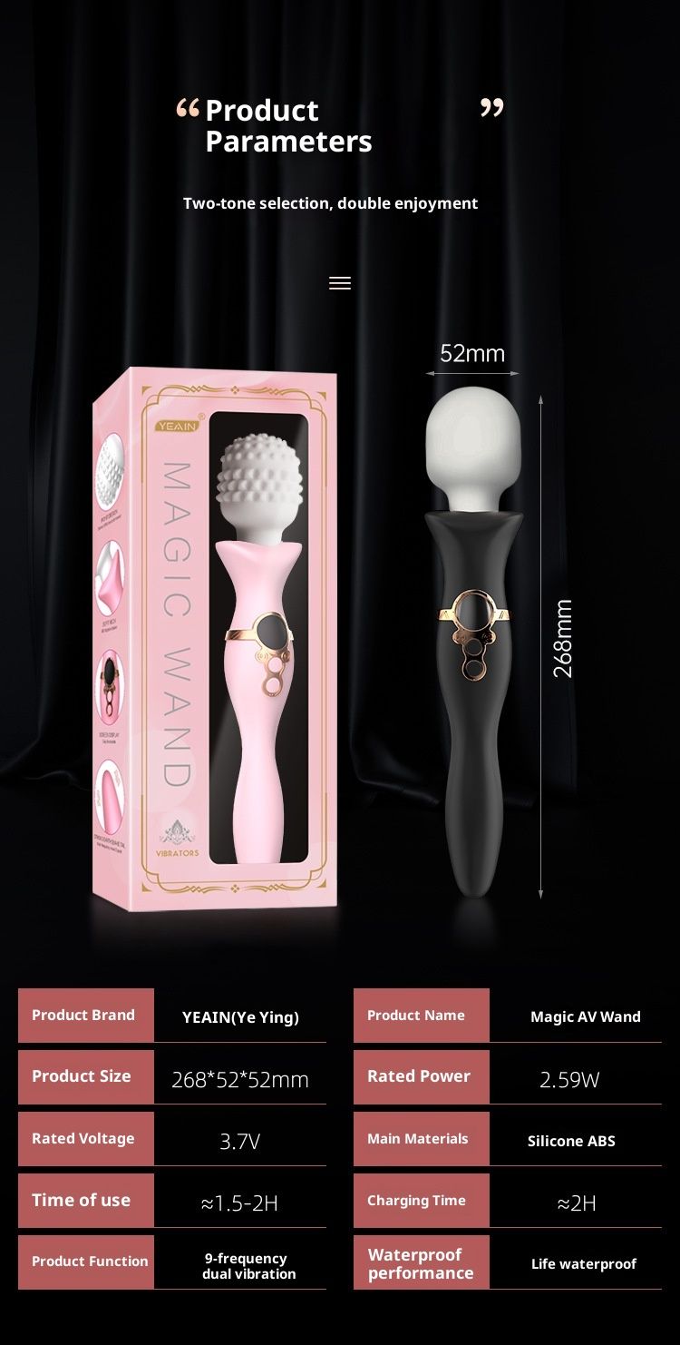 LuvBox Yezakura Dual-Head Massage AV Vibrator für Frauen, Masturbationsgerät, starke Vibration, Sexspielzeug für Erwachsene_voghion.com