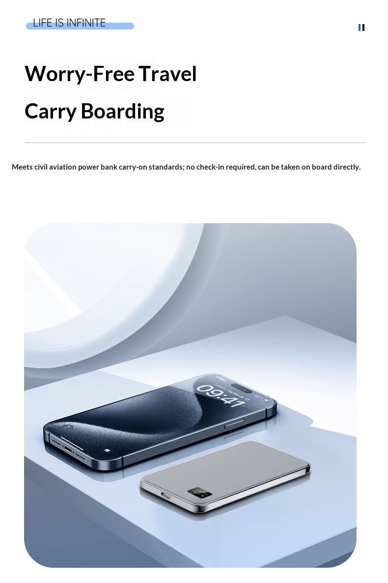 Ricarica rapida magnetica wireless transfrontaliera compatibile con telefoni e auricolari Display digitale ultrasottile_voghion.com